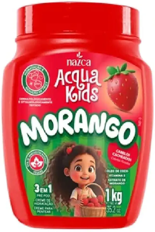 Nazca – Creme Multifuncional Capilar A.Kids 3 em 1 Morango 1kg