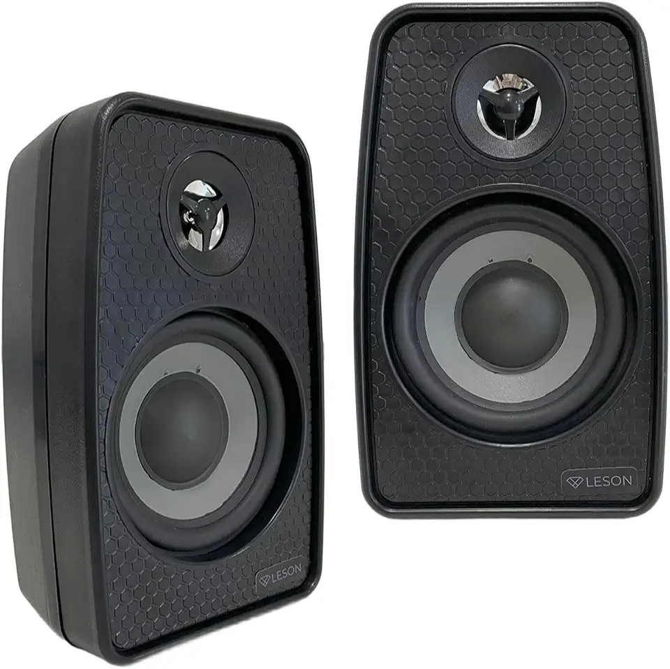 Par Caixa de Som Ambiente Alto-Falante 70W RMS 8 Ohms Preto Bobina Simples 4 Pol Leson - 2LS070CXP