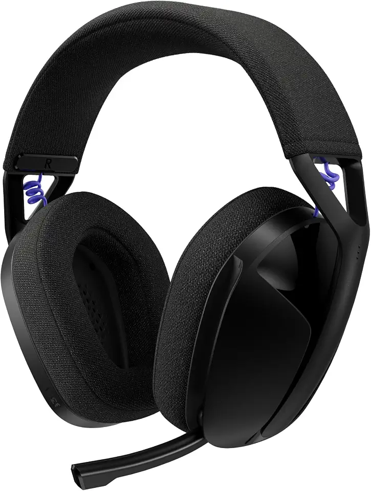 Headset Gamer Sem Fio Logitech G321, LIGHTSPEED, Bluetooth, Confortável, microfone 16 kHz, bateria de mais de 20 horas de duração. Compatível com PC, PS4, PS5, Nintendo Switch, Smartphone - Preto