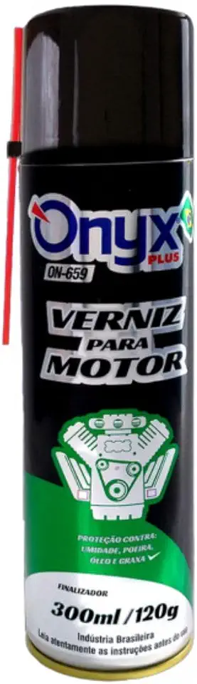 Verniz para Motor Spray ONYX PLUS 300ml Brilho Proteção