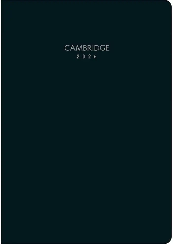 Tilibra - Planner Executivo Grampeado 17,8 x 25,4 cm Cambridge 90 G 2026 - Preta