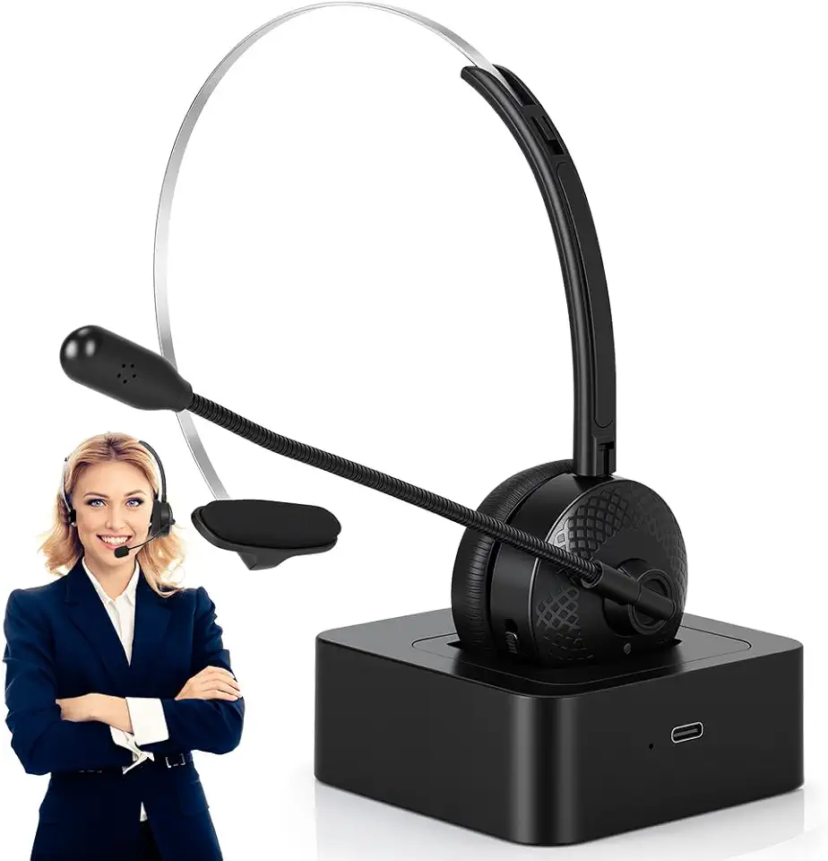 Headset Office, Headset Office para Telefone MonoAuricular, Para Pc e Notebook, Para Computador, Fone Call Center, Fone com Cancelamento de Ruido