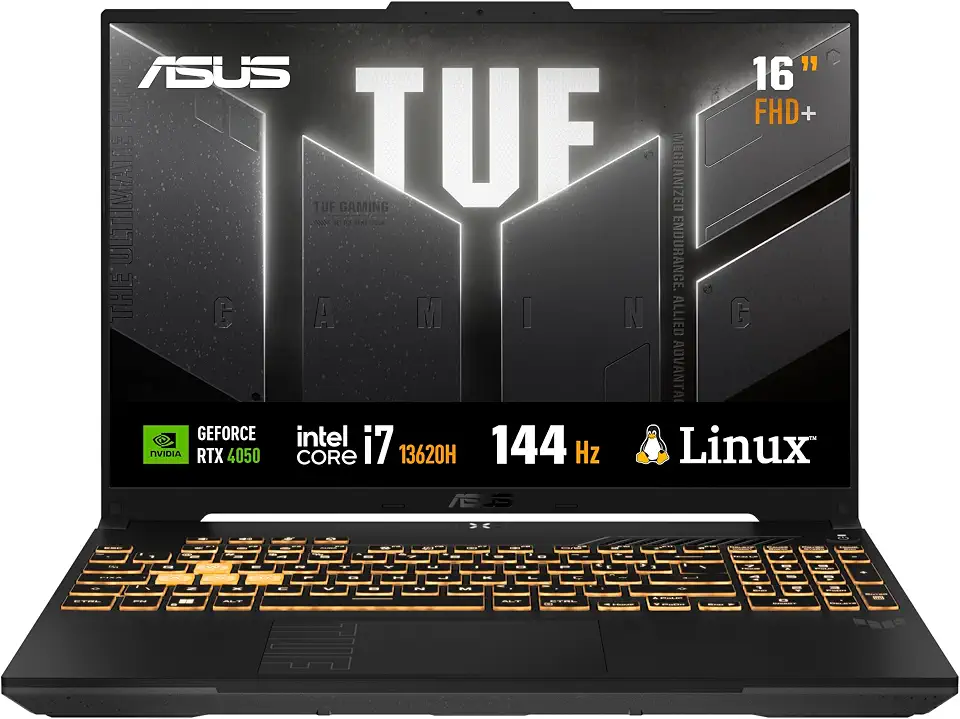 Notebook ASUS TUF Gaming F16 Intel Core i7, RTX 4050, 8 GB, 512 GB SSD, KeepOS, 16.0'' FHD, Mecha Gray - FX607VU-RL008