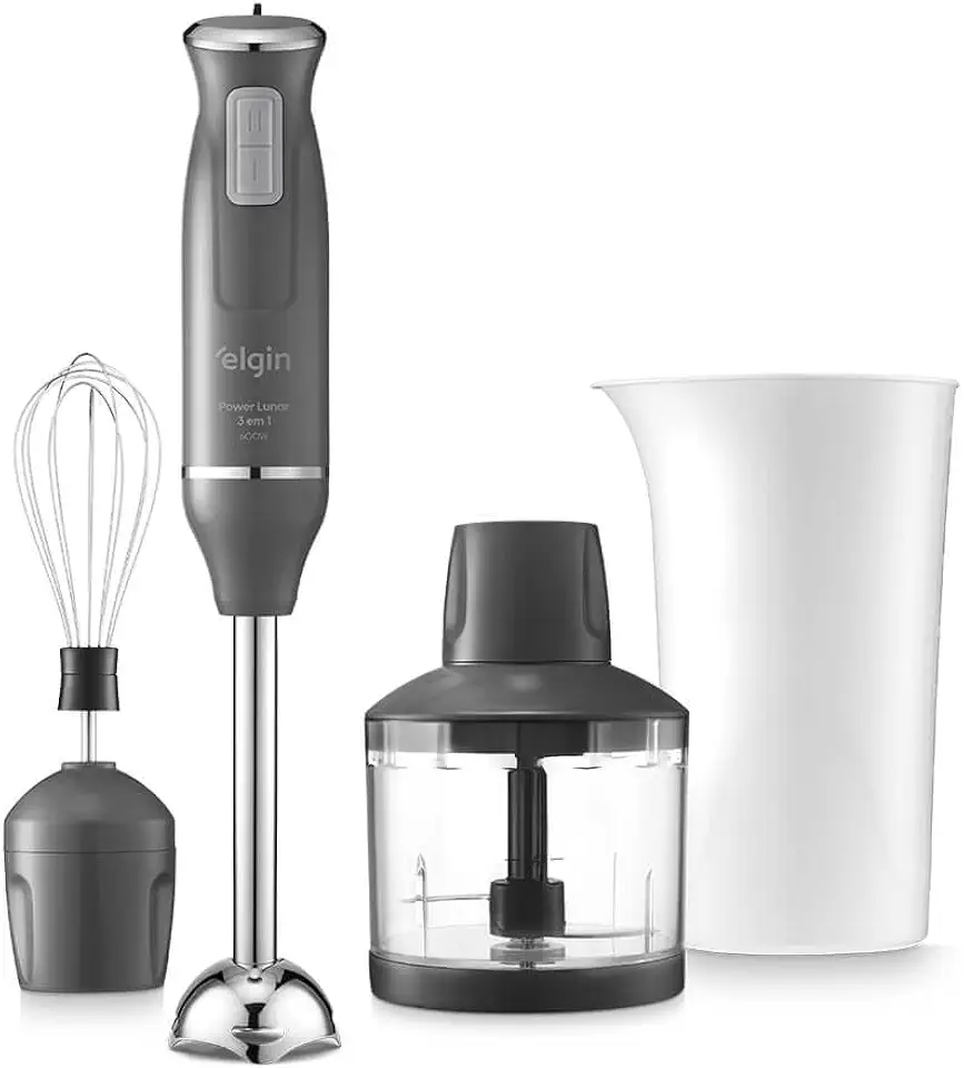 Mixer Power Inox 3 em 1 600W Elgin Lunar 220V - Mixer, triturador e batedor
