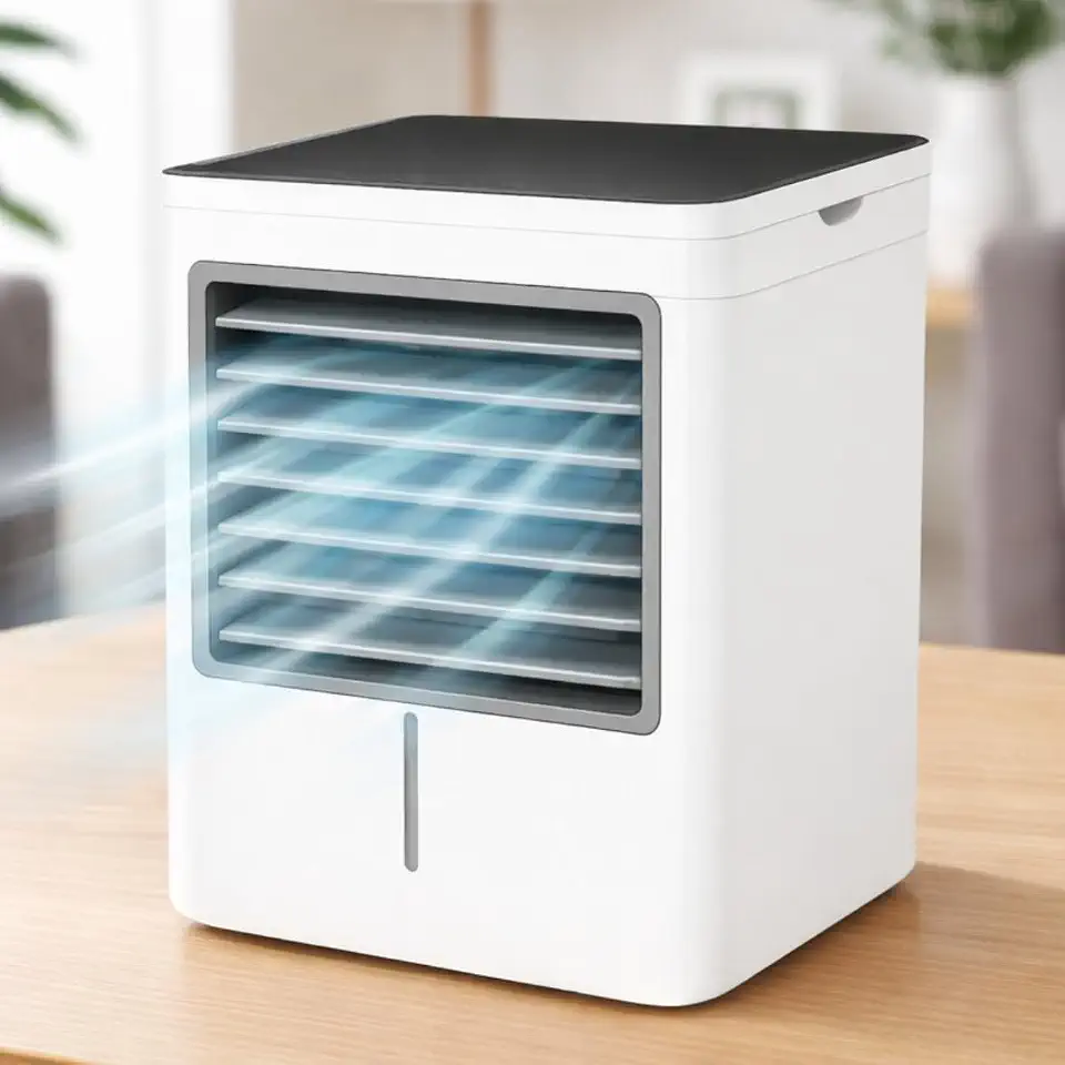 Mini Ar Condicionado Portatil 3 Velocidades com Painel sensivel ao Toque