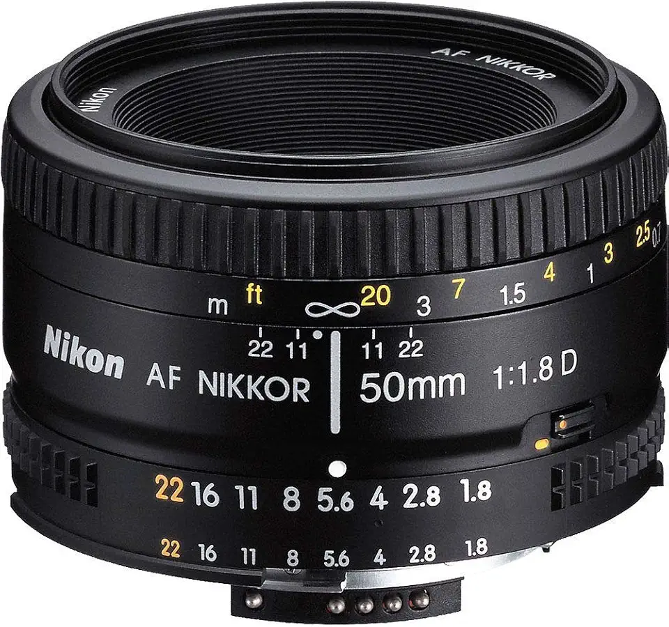 Nikon 50mm Nikkor F/1.8D AF Prime Lens for DSLR Camera (Black)