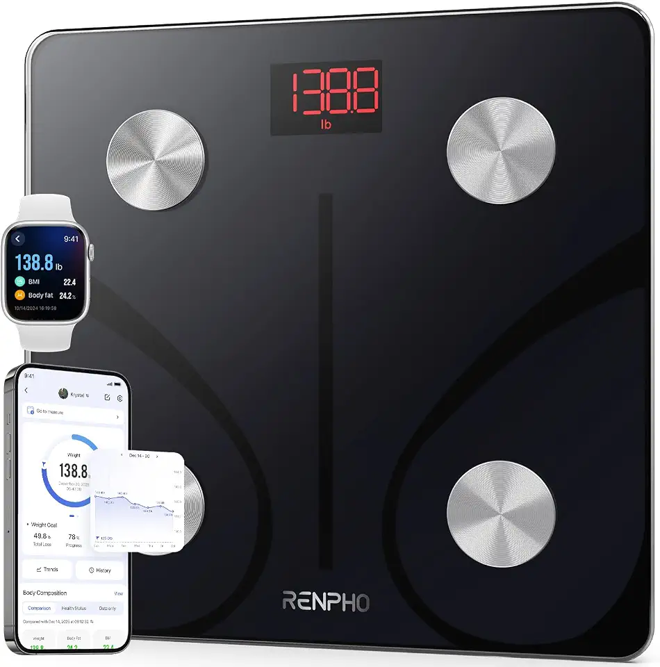 Renpho, Balança Digital Inteligente Biopedância com Bluetooth ES-CS20M