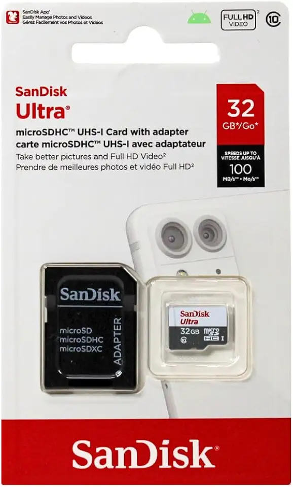 Cartão de Memória SanDisk Micro SD, 32Gb