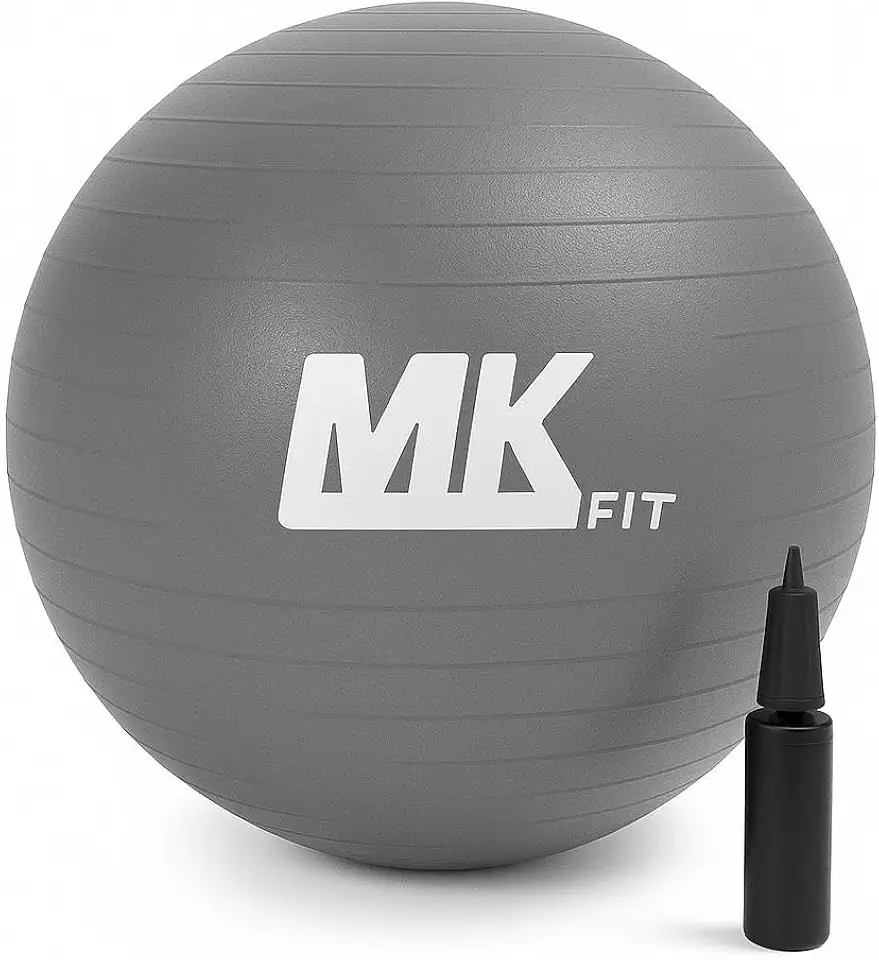 Bola Pilates Yoga Abdominal Ginastica Fitness 65 cm C/Bomba - Ginástica – Fitness – Pilates – Yoga – Fisioterapia – Flexibilidade – Fortalecimento – Tonificação