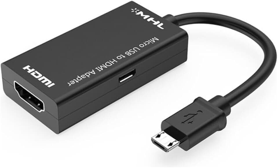 Cabo Adaptador Micro Usb V8 Para Hdmi Mhl 2.0 Para Celular