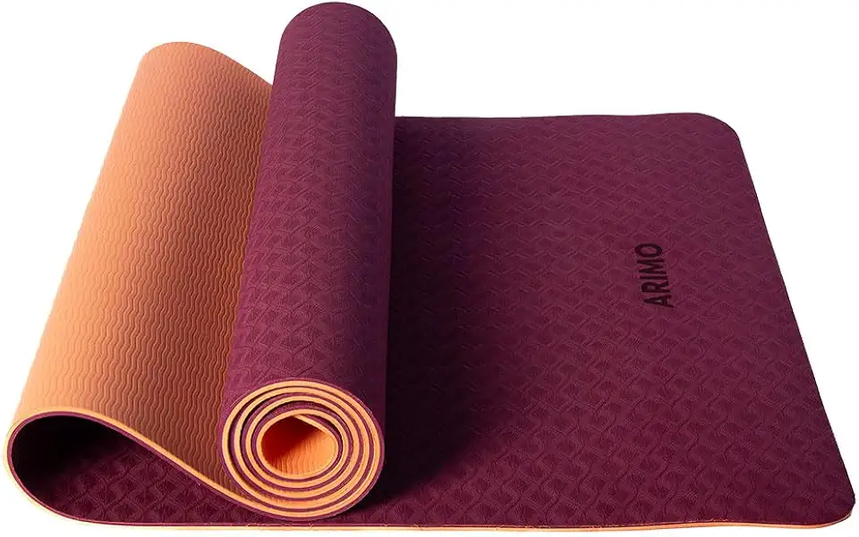 ARIMO Tapete Yoga Mat Antiderrapante TPE Ecológico Biodegradável Todos Os Tipos de Yoga/Pilates 181 x 61 cm x 6 mm