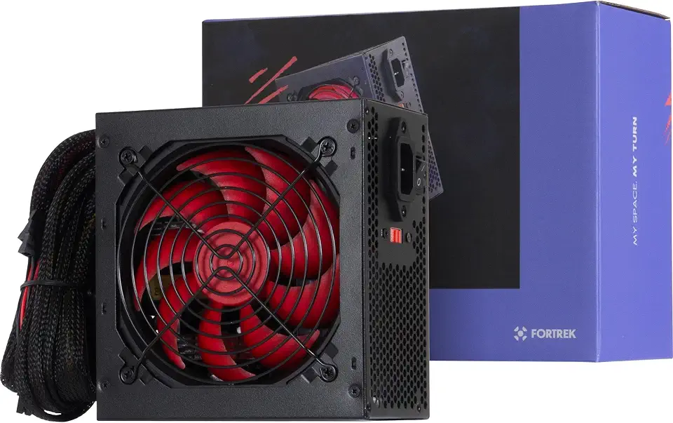 Fonte Gamer ATX 500W Crusader Preta Fortrek