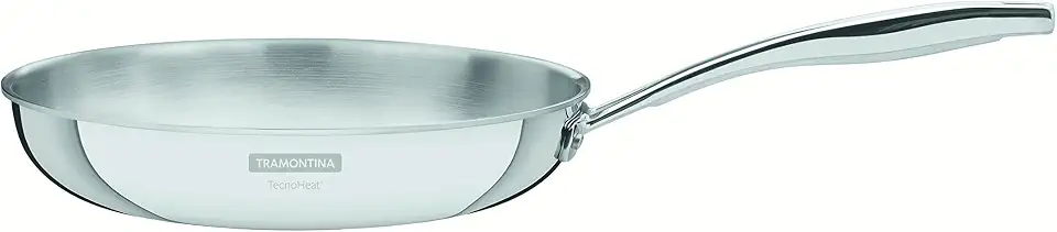 Frigideira Tramontina Grano em Aço Inox Corpo Triplo com Cabo 20 cm 1,2 L