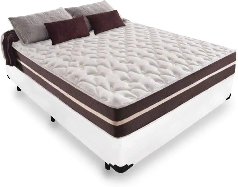 Cama Box Casal + Colchão De Molas - Anjos - Classic Superlastic 138cm