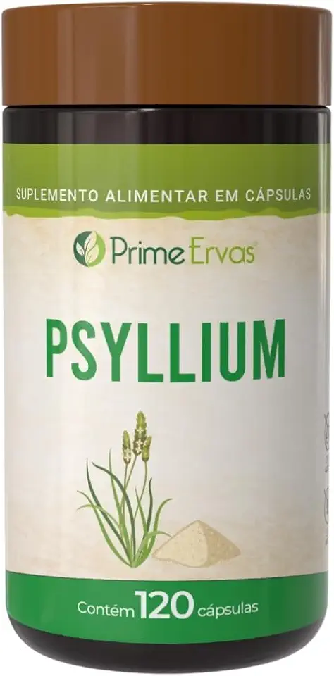 Psyllium 500mg 120 Cápsulas Prime Ervas