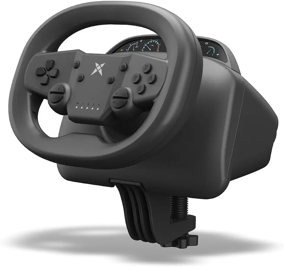 DOYO Gaming Steering Wheel, 270 Degree Racing Wheel with Dual-Vibration Motors, Wireless Steering Wheel for PS4, PC, Nintendo Switch, PS3, IOS, Android Race Games, Screenshot Capture