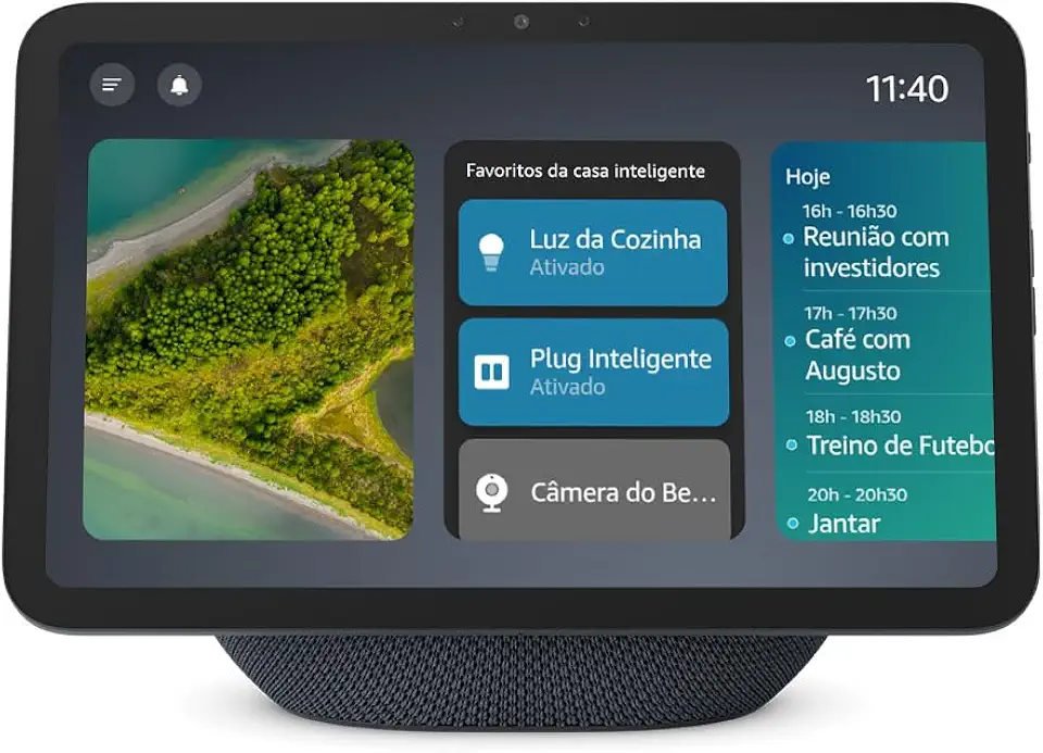 Amazon Echo Show 8 (Geração mais recente) - Com novo design, tela vibrante HD de 8,7", áudio espacial e Alexa, Cor Grafite, com Acesso Antecipado à Alexa+