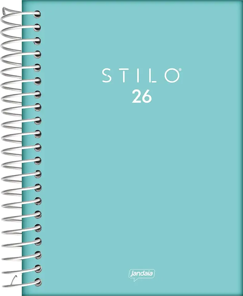 Jandaia - Agenda Espiral Diária 133X178mm 352Pgs Stilo Verde 2026