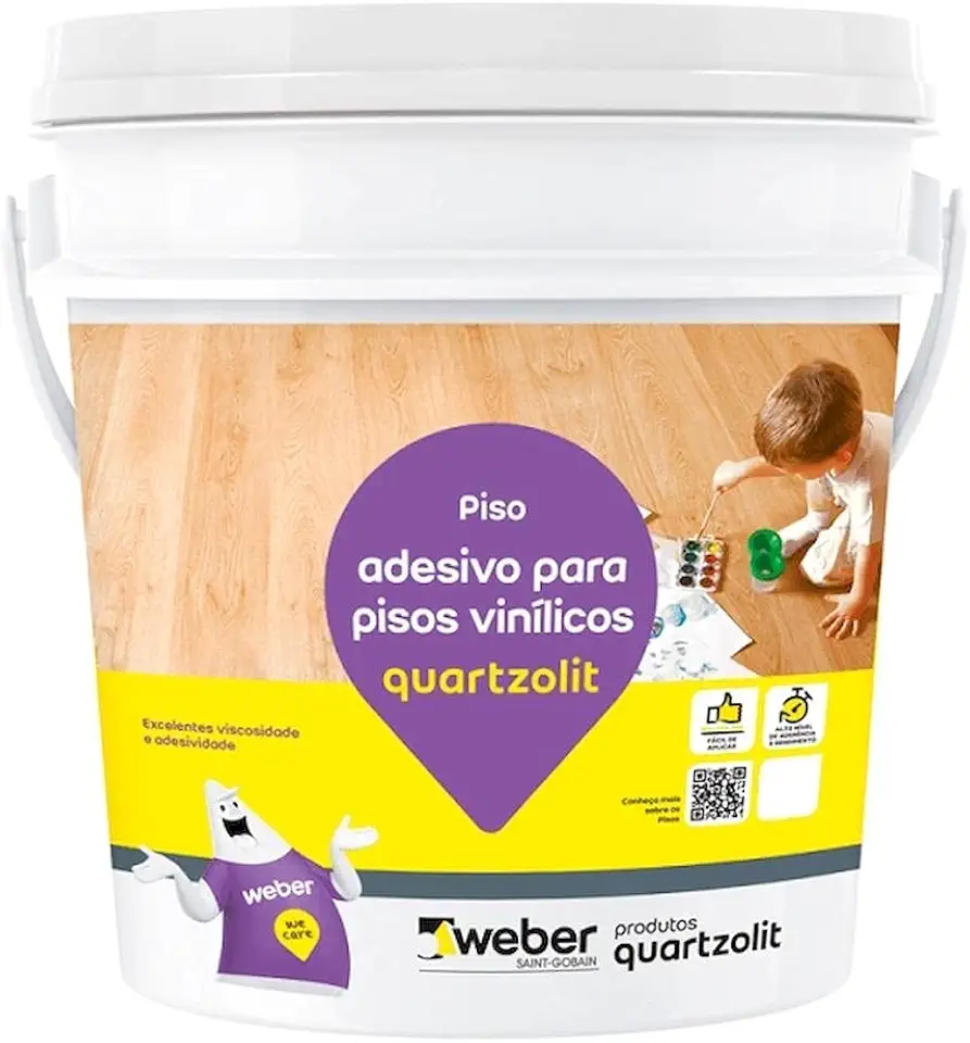 Cola Adesivo Acrílico para Piso Vinílico 4kg Kapazi