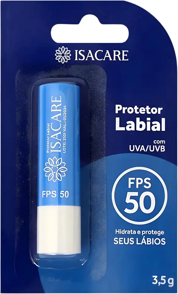Isacare Protetor Labial Fps 50 Azul 3.5 G