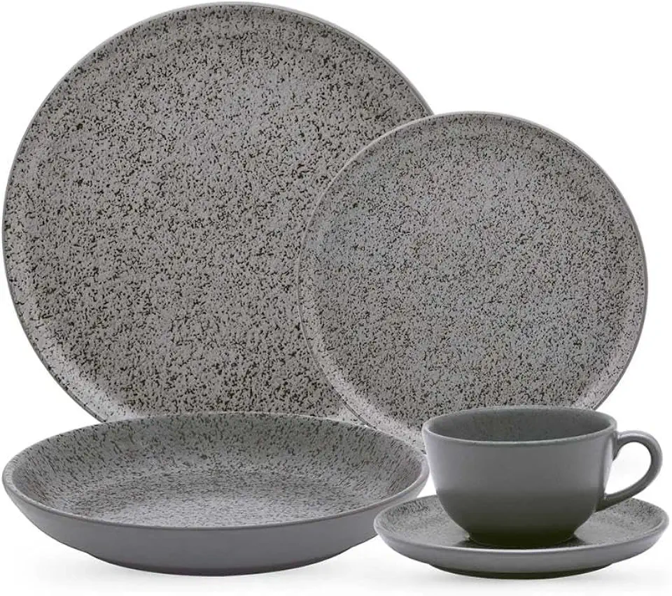 Aparelho de Jantar e Chá 20 Peças Oxford Flat Gray