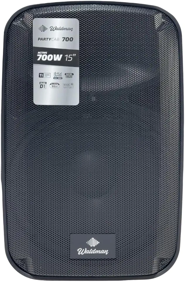 Caixa de Som Amplificada Waldman PTY-700 Ativa de 15" e 2 Vias