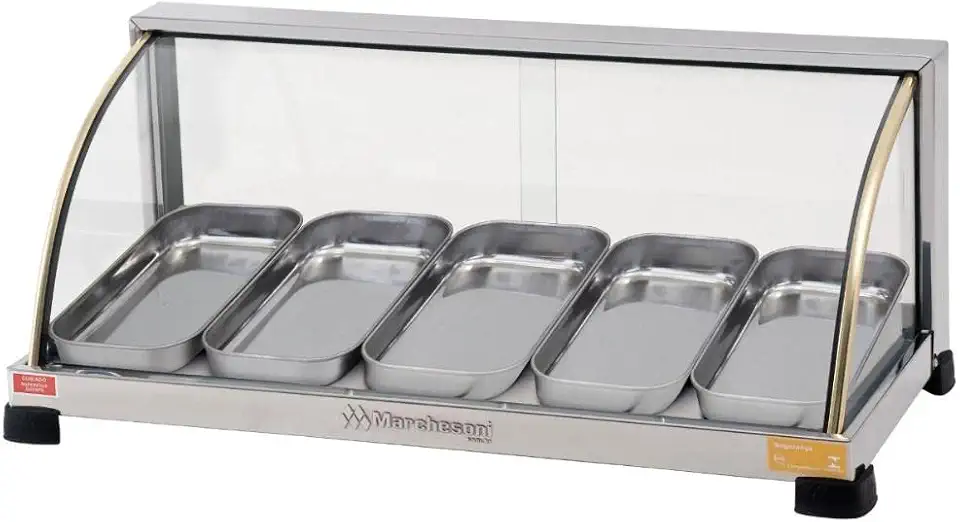 Estufa Curva, 5 Bandejas, 220V, Marchesoni Ouro, Inox