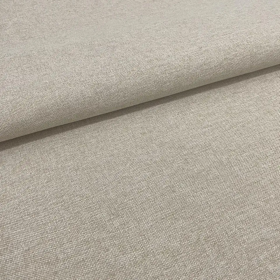 Tecido Linho Para Sofá Linen Look Bege Claro 1,40m largura