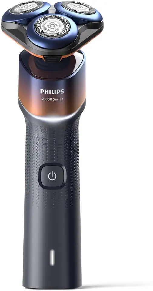 Philips Barbeador Elétrico Masculino Skin Protect, Barbear Seco ou Molhado, Cabeças flexíveis 360-D, com Acessório Aparador, Carregamento Rápido - X5012/05