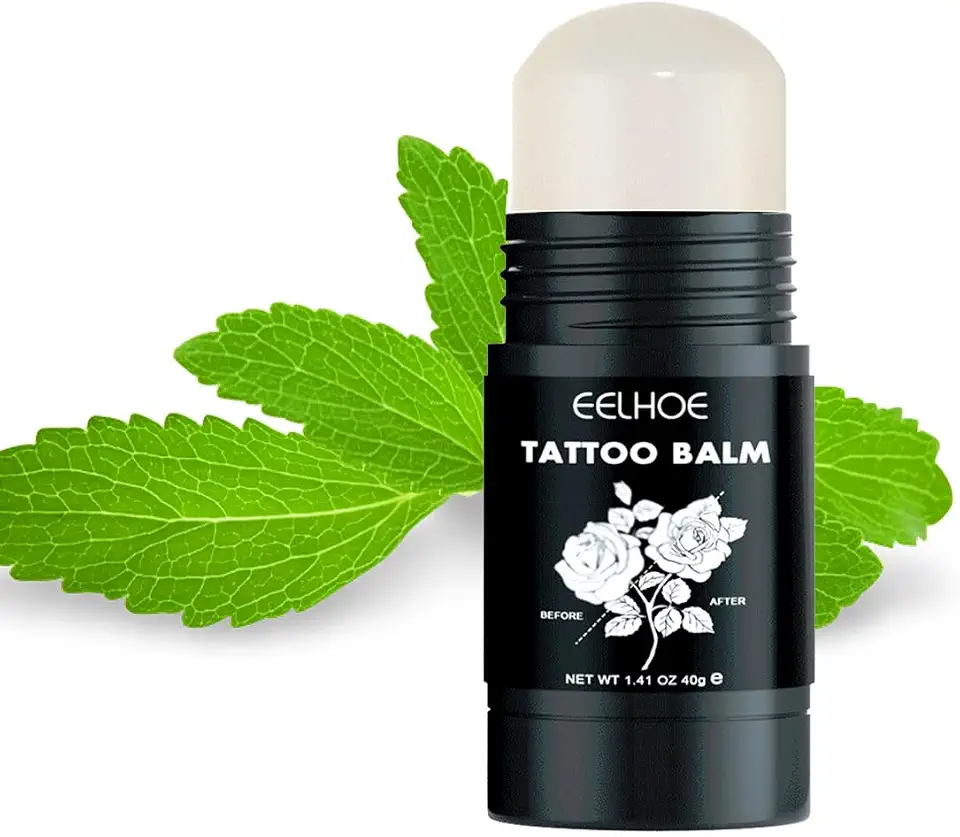 Bálsamo para tratamento posterior de tatuagens, (Embalagem de 1) X1.41 oz Para tatuagens antigas e novas Hidratante, Cura Brilhante para realçar a cor, Creme Vegan para Tatuagens Sem Petróleo