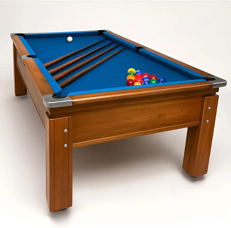 Mesa De Sinuca Premium Madeira Maciça 2,25 X 1,25m Snooker