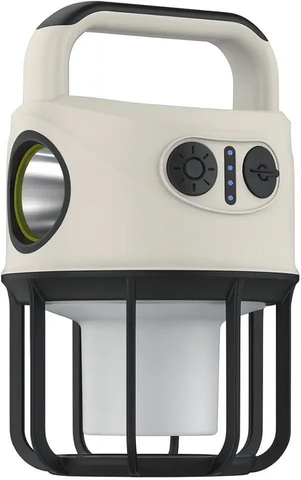 Lampião LED 2 em 1 Recarregável USB | Luminária de Camping e Lanterna Portátil | Ideal para Barraca, Pesca, Trilhas e Emergências