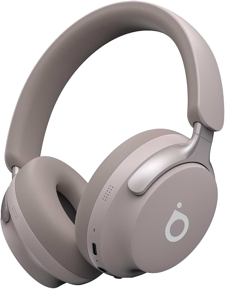 Basike Fone de Ouvido Bluetooth 5.4, Headphone Bluetooth com Cancelamento de Ruído Ativo ANC, Microfone Integrado, Som de Alta Fidelidade, 40 Horas de Bateria – Rosa