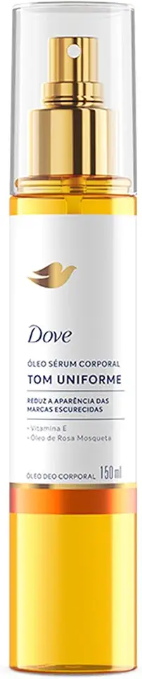 Dove Óleo Corporal Sérum Tom Uniforme Vitamina E e Óleo de Rosa Mosqueta 150ml