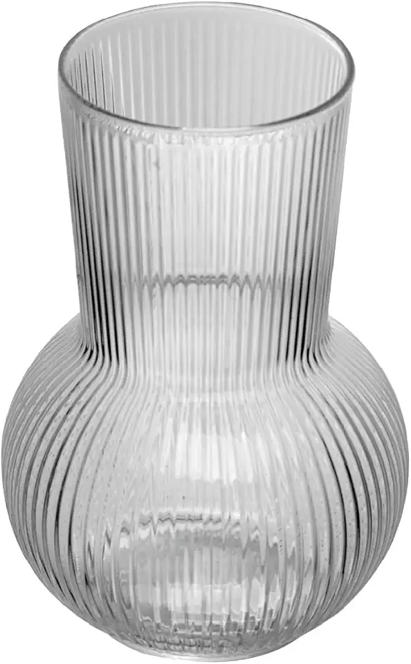 WOLFF - Vaso de Vidro Lines 8,2cm x 6,8cm x 17cm