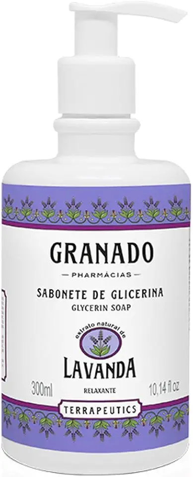 Granado Sabonete Líquido Terrapeutics, Lavanda, Lilás, 300ml