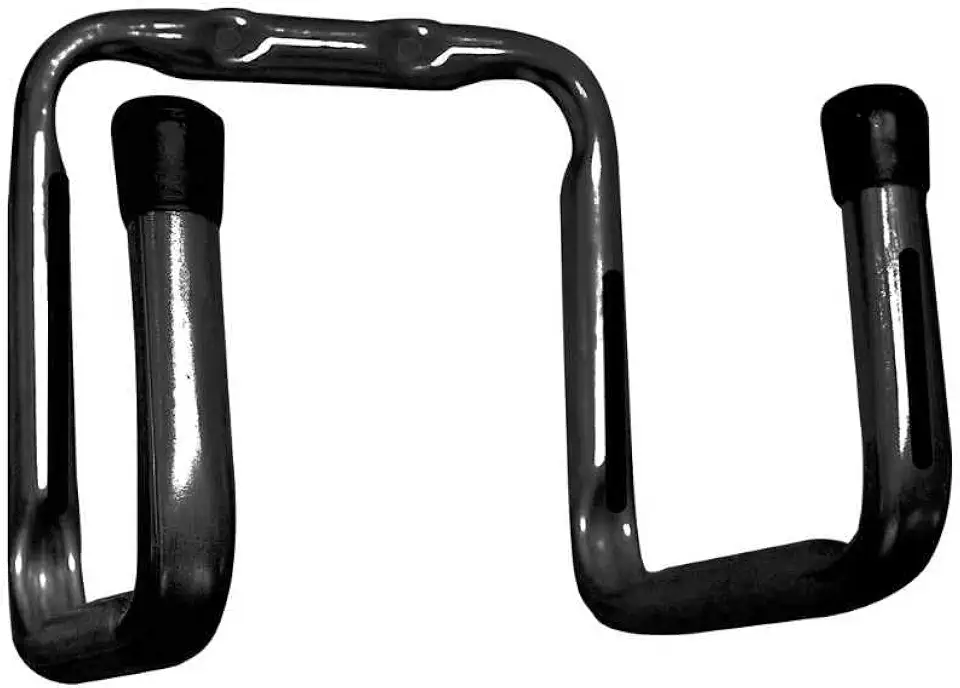 Suporte Gancho Pendura Tudo Preto Duplo para Parede – Pendura Escada Mangueira Bicicleta Bike Multiuso