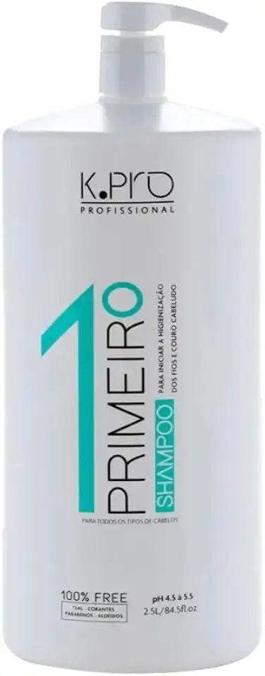 K.Pro Primeiro Shampoo Profissional, 2,5L, pH 4.5-5.5