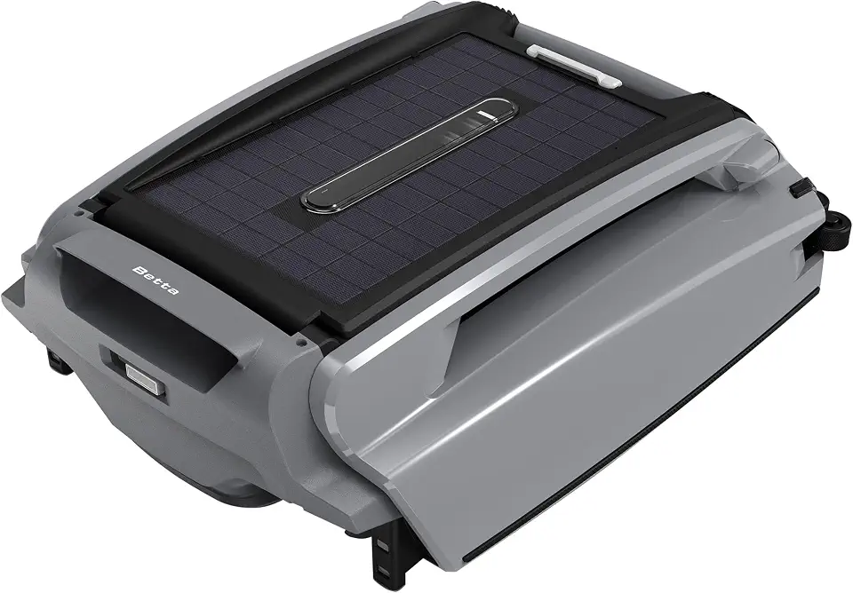 Robô de limpeza para piscina Betta SE Plus Energia solar com limpeza 24 horas por dia, 7 dias por semana, duas opções de carregamento, motores duplos adequado ao cloro, proteção de água rasa
