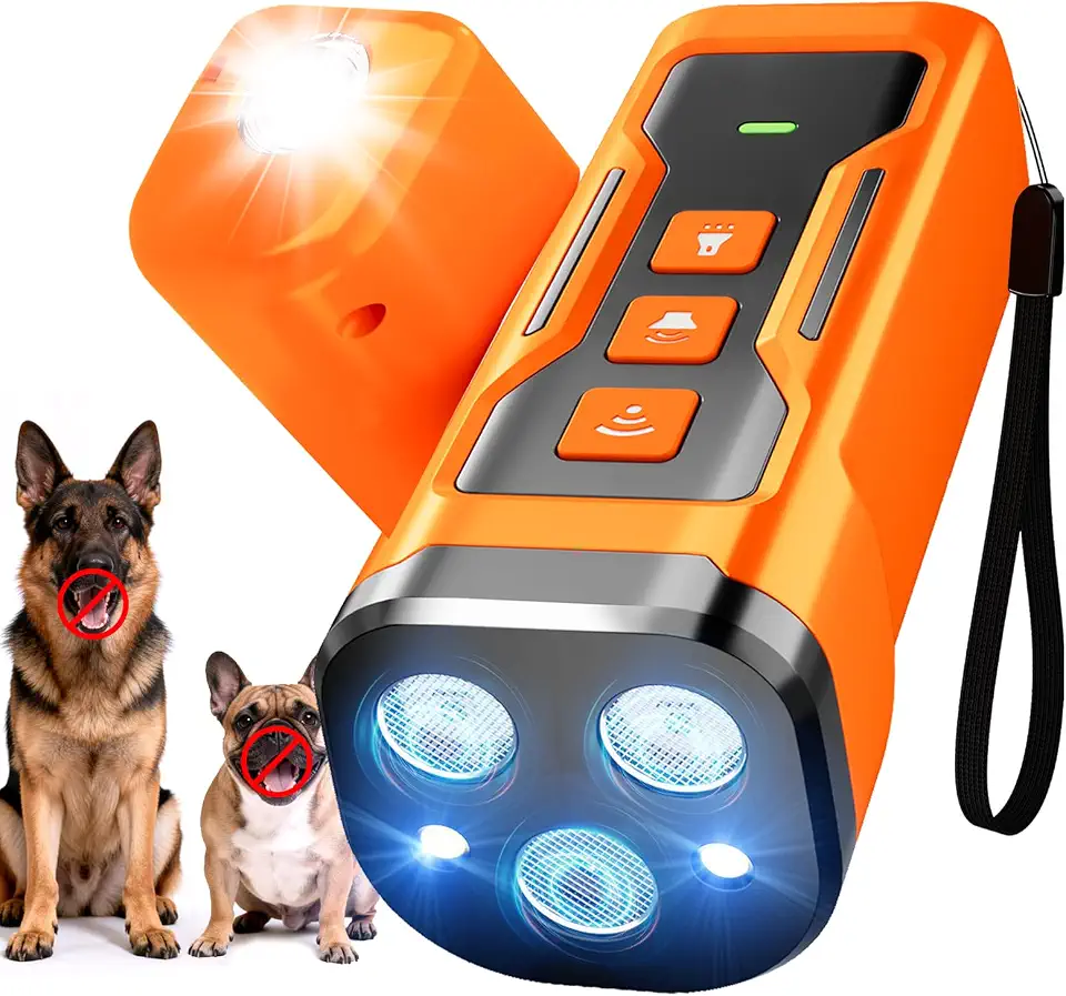 Dispositivos de dissuasão de latidos de cães, 6 modos, dispositivo ultrassônico antilatido 3X para cães