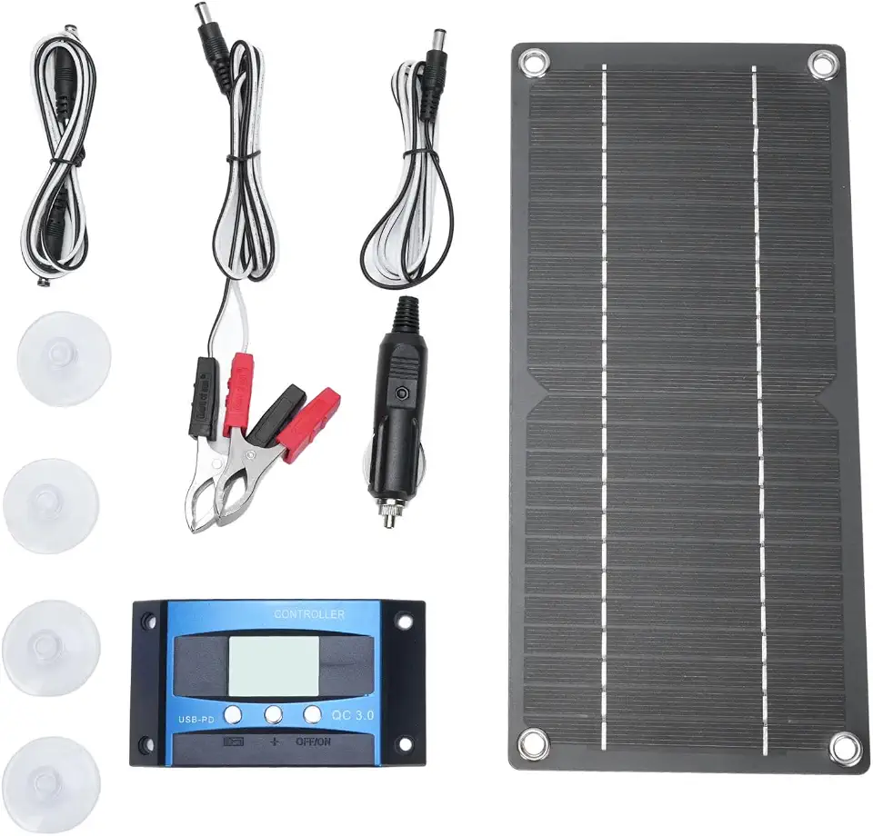 Kit de Painel Solar 600W 12V, 600 Watts Monocristalino Painel Solar, Controlador de Carregador Solars 100A para RV, Campistas e Outras Aplicações Grade Off -grid