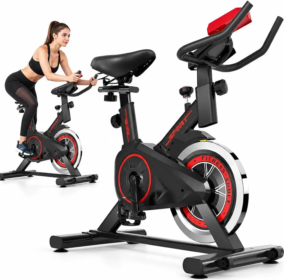 Bicicleta Ergométrica Bike Spinning Silenciosa Premium p/Casa Academia | Fitness, Emagrecimento e Cardio | Assento Ajustável, Painel Monitor, Regulagem de Carga, Design Confortável Bike Ergometrica