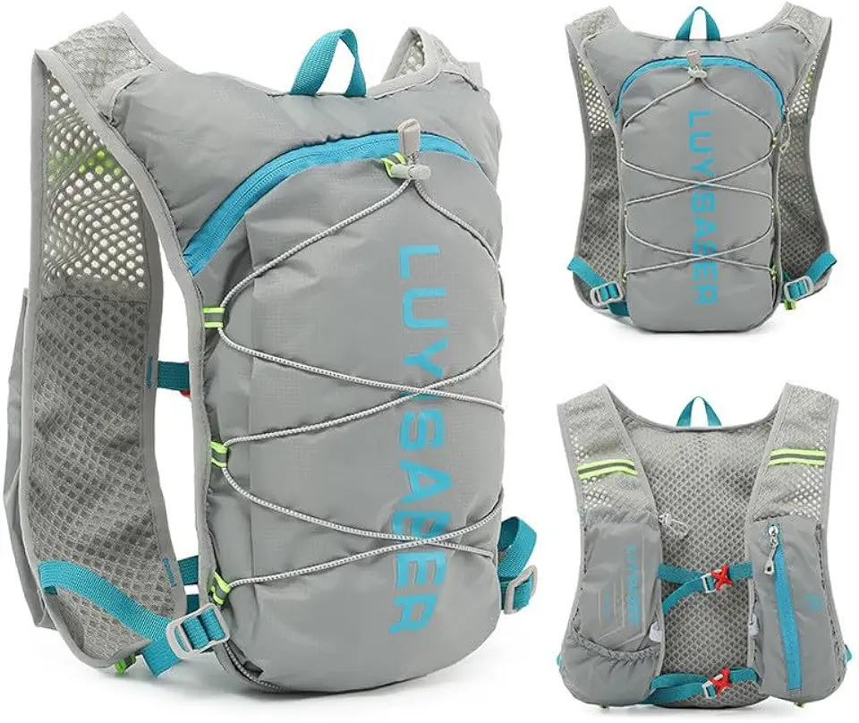 Mochila unissex leve e compacta para atividades ao ar livre, corrida, ciclismo e viagem, impermeável e prática
