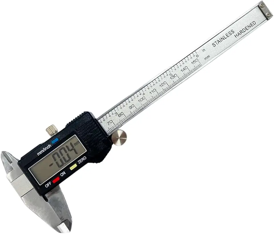 Paquímetro Digital NYBC 150mm Aço Inoxidável Com Bateria E Estojo
