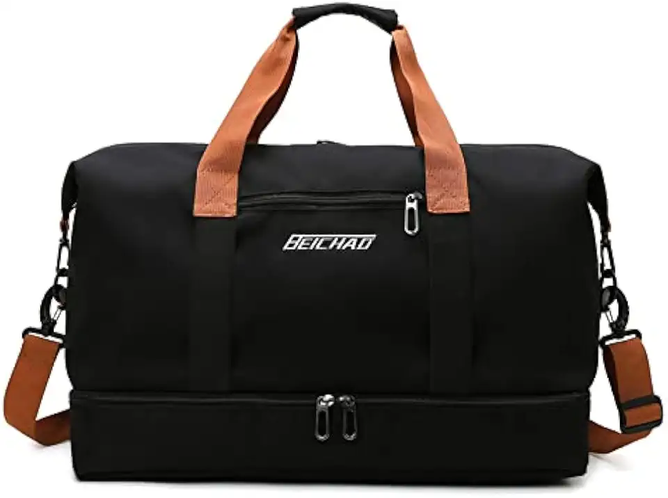 Bolsa de Mão Viagem Portatil, Bolsa de Ombro Bordo Item Pessoal Avião 10kg