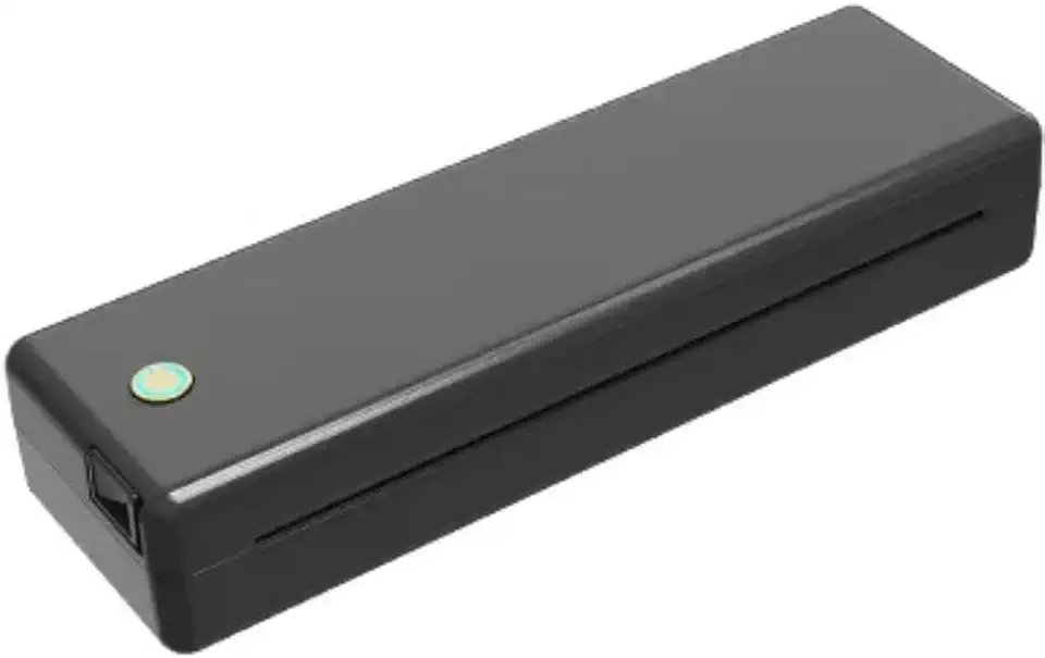Mini Impressora A4 Térmica Portátil Bluetooth Aplicativo iPrint Compatível Android e iOS Cor (PRETO)