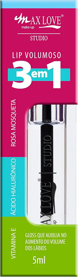 Gloss Lip Volumoso 3 em 1 Cor 300 MaxLove