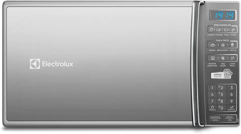 Micro-ondas Electrolux 27L Inox Espelhado com 55 receitas pré-programadas 220v MS37R