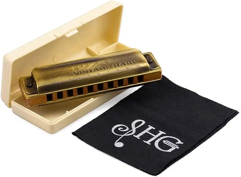 Gaita de Boca Diatônica Hering Vintage Harp 1020C em Dó