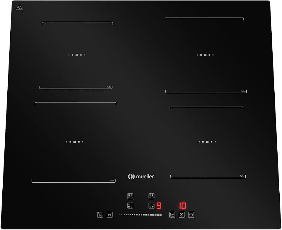 Cooktop Mueller 4 Bocas de Indução com Turbo MCN4BK 220V